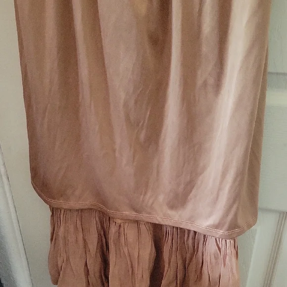 Love Tree Tan Maxi Dress with Button Detail - Picture 7 of 7